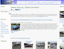 Tablet Screenshot of classiccarslog.com